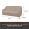 Modern Leisure Garrison Patio Loveseat Cover, Waterproof, Large, 76 in. L x 38 in. W x 38.25 in. H, Sandstone 3110 - alternate 4